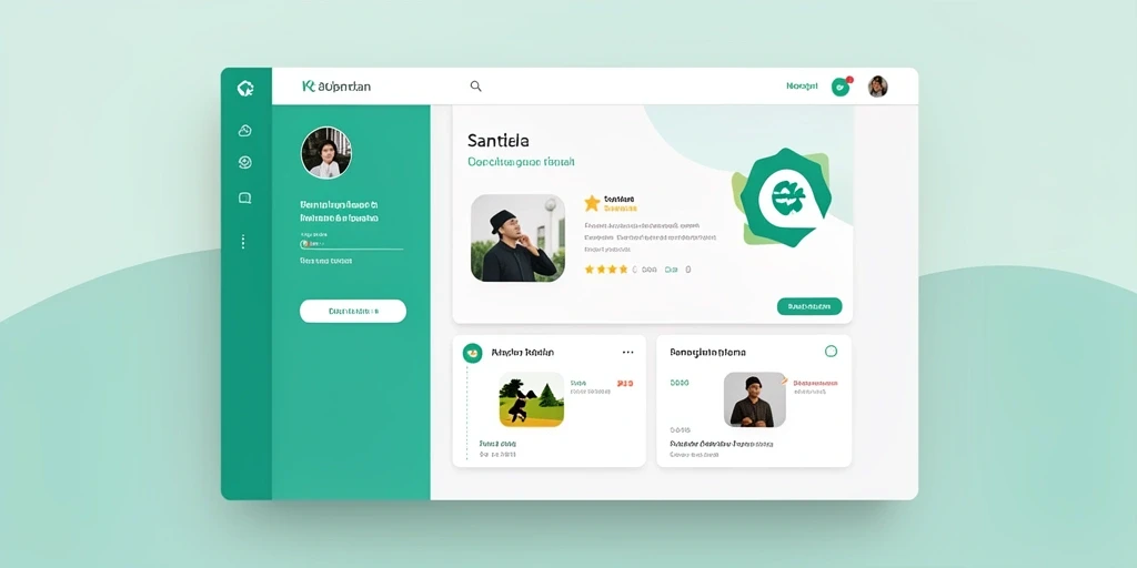 Tampilan antarmuka aplikasi yang modern dan intuitif.