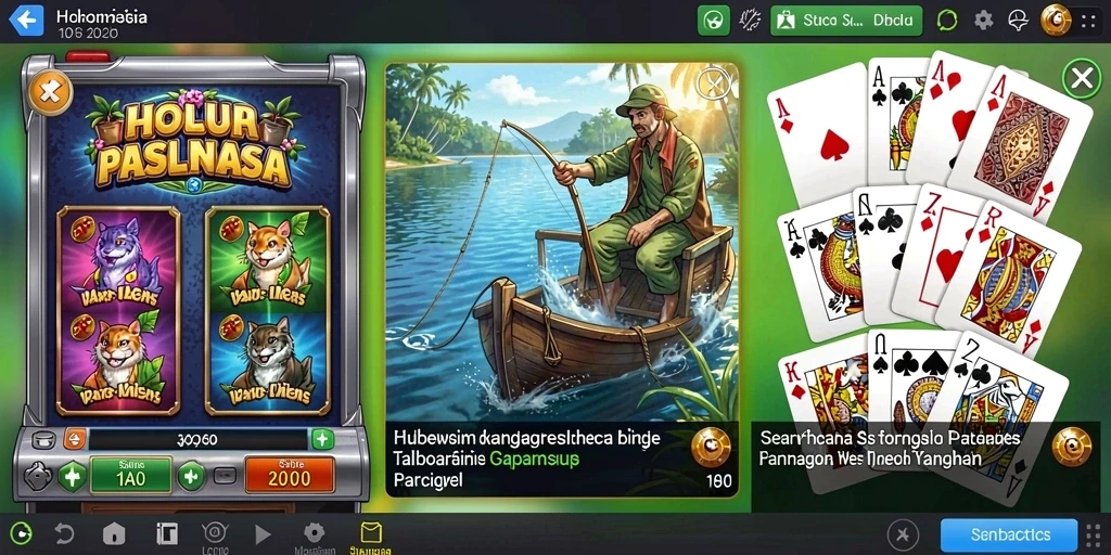 Tampilan karakter utama yang siap beraksi.