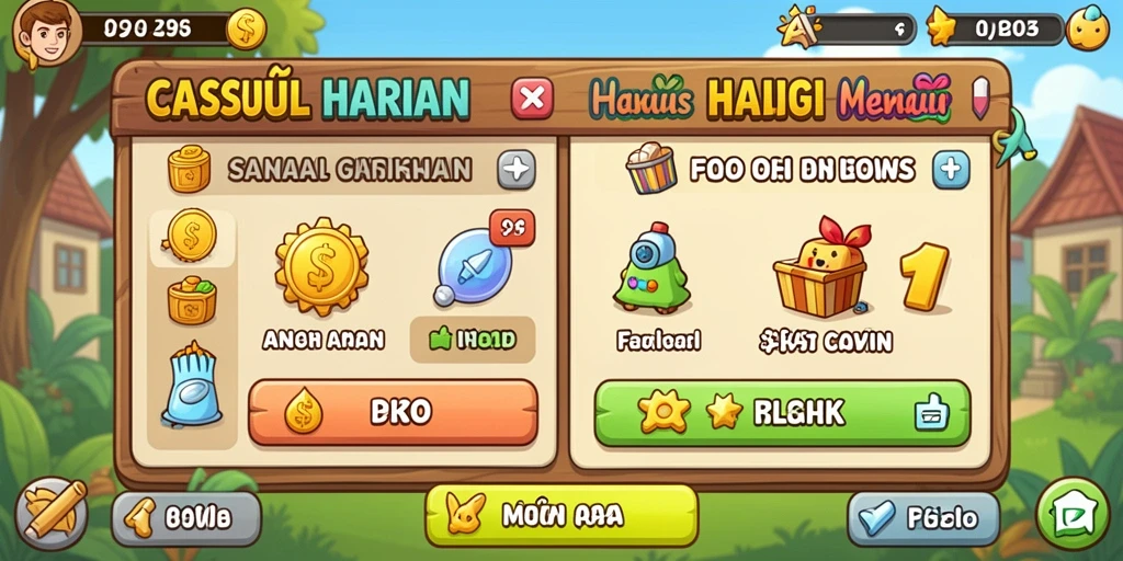 Tampilan awal permainan yang menarik.