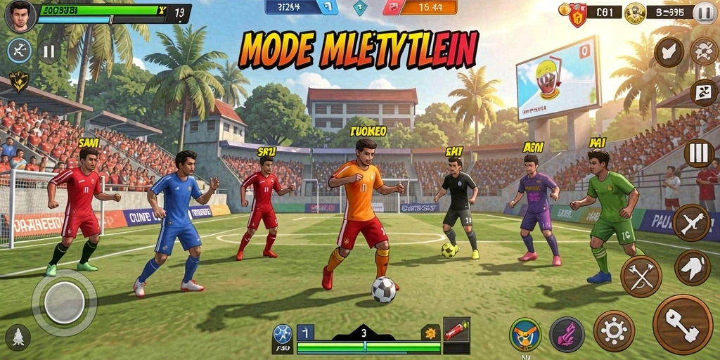 Screenshot menampilkan karakter utama dalam aksi.