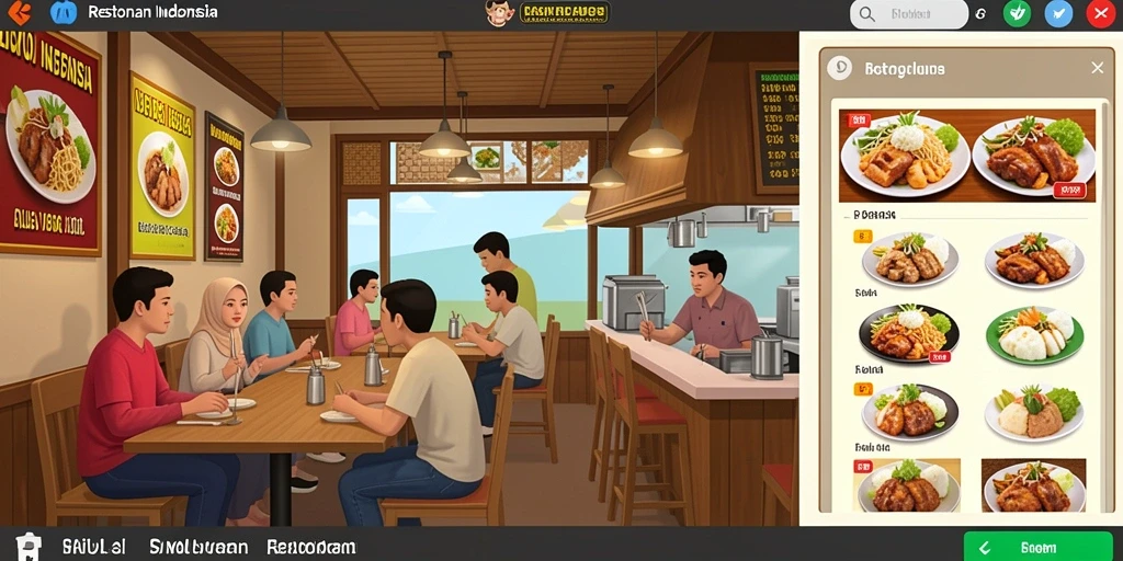 Tampilan utama aplikasi EVIP3 dengan grafis yang memanjutnya.