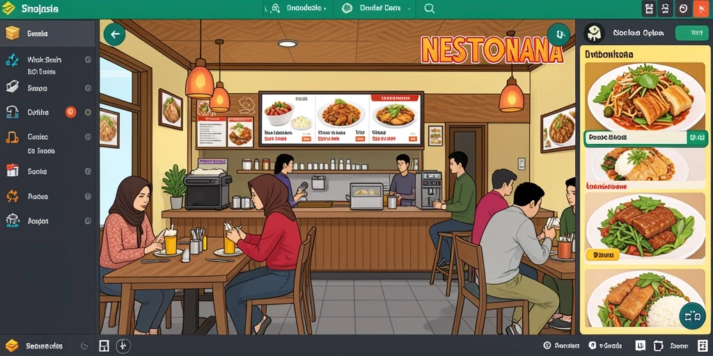 Tampilan menu utama yang menarik.