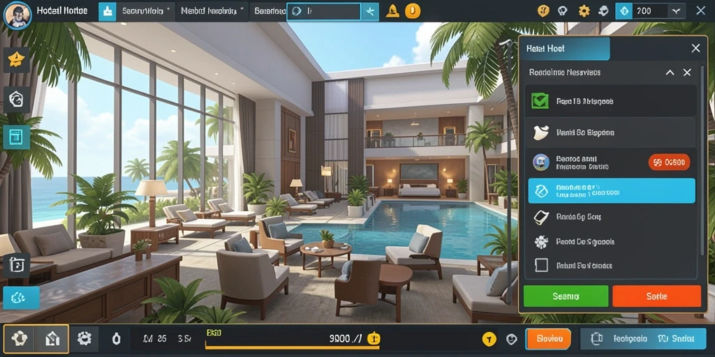Screenshot menampilkan tampilan luar biasa dari kerajaan yang dibangun.
