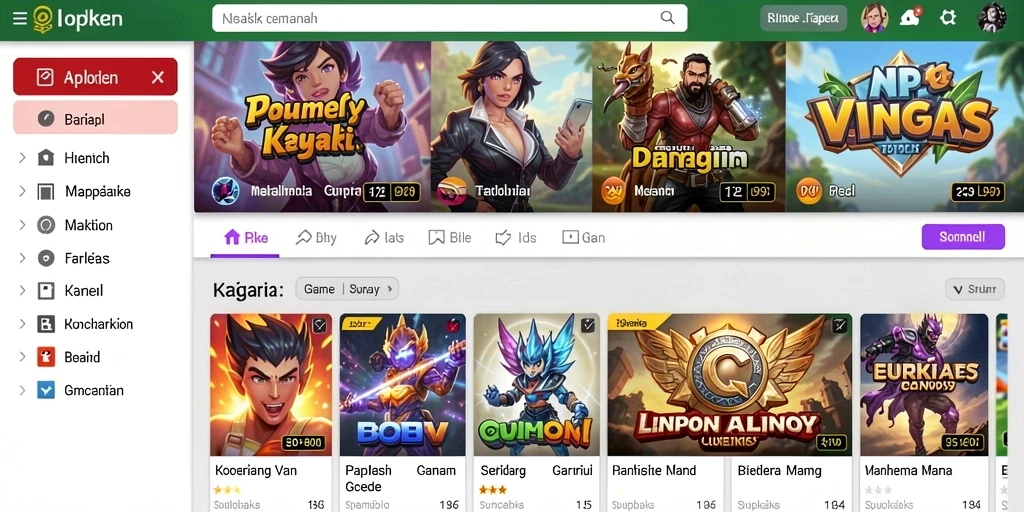 Tampilan awal game LEDAK188 yang menarik.