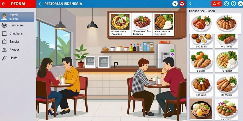 Tampilan antarmuka yang menarik dan mudah digunakan.