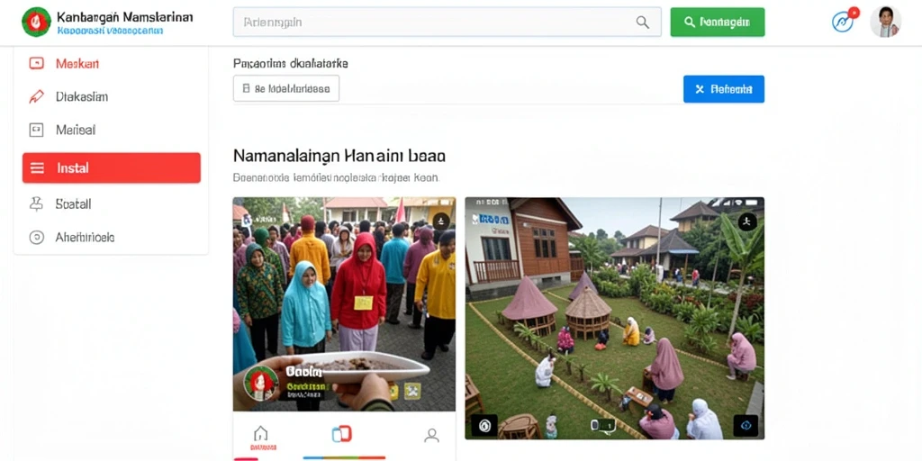 Tampilan menu utama yang menarik dan interaktif.