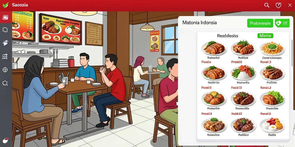 Tampilan awal aplikasi yang menarik dan user-friendly.