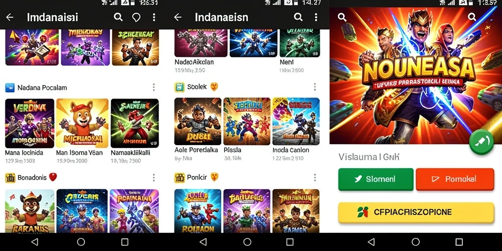 Tampilan awal game yang menarik dan interaktif.
