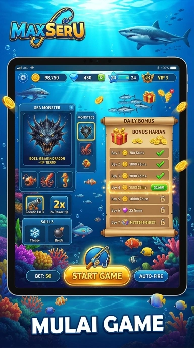 Galeri pratinjau visual maxseru build APK resmi terbaru